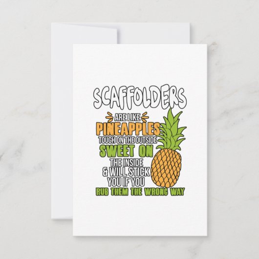 Scaffelers zijn als ananas. kaart (Voorkant)