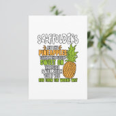Scaffelers zijn als ananas. kaart (Staand voorkant)