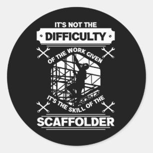 Scaffolder Builder Scaffolling Scaffold Ronde Sticker