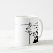 Scaffolder Cartoon KoffieMok (Voorkant rechts)