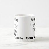 Scaffolder Cartoon Mok om Naam Toe te Voegen (Center)
