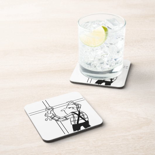 Scaffolder met deklaag bier onderzetter (Rechterzijde)