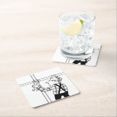 Scaffolder met deklaag kartonnen onderzetters (Insitu)