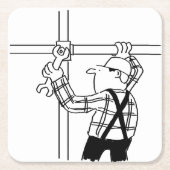 Scaffolder met deklaag kartonnen onderzetters (Voorkant)