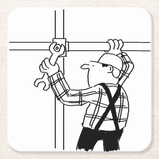 Scaffolder met deklaag kartonnen onderzetters (Voorkant)