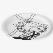 Scaffolder met deklaag papieren bordje (Gekanteld)