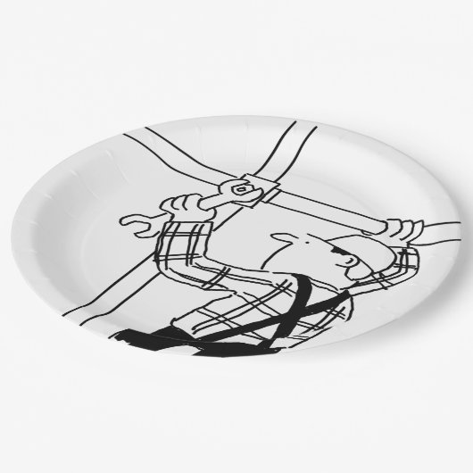 Scaffolder met deklaag papieren bordje (Gekanteld)