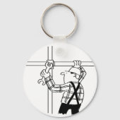 Scaffolder met deklaag sleutelhanger (Voorkant)