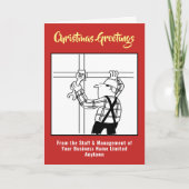 Scaffolder of Scaffolling-kerstkaart Feestdagen Kaart (Voorkant)