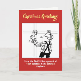 Scaffolder of Scaffolling-kerstkaart Feestdagen Kaart