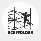 Scaffolder Ronde Sticker (Voorkant)