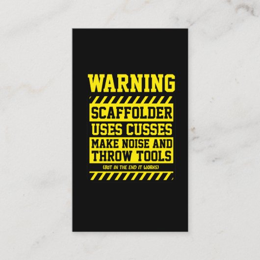 Scaffolder Tools Scaffolding Builder-draagtas Visitekaartje (Voorkant)