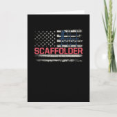 Scaffolder USA Flag Scaffolding Builder Kaart (Voorkant)