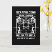 Scaffolders hemel in het midden van het zweven kaart (Gele Bloem)