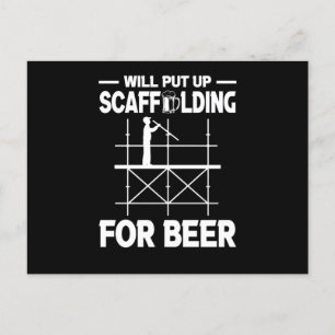 Scaffolding Beer Scaffold Builder Briefkaart