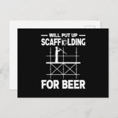 Scaffolding Beer Scaffold Builder Briefkaart (Voorkant / Achterkant)