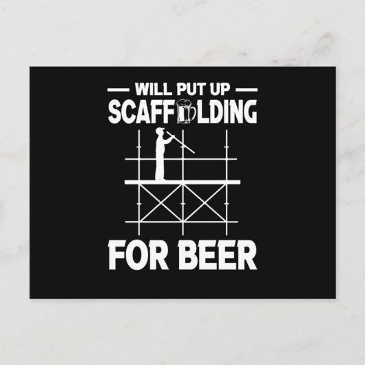 Scaffolding Beer Scaffold Builder Briefkaart (Voorkant)