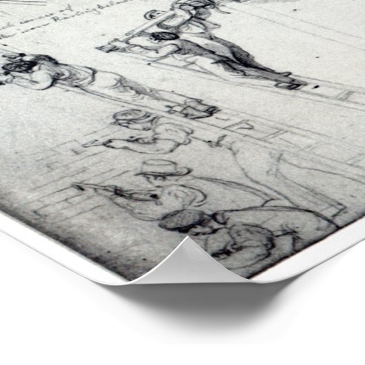 Scaffolding buiten Craig's House Poster (Hoek)