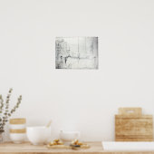 Scaffolding buiten Craig's House Poster (Keuken)