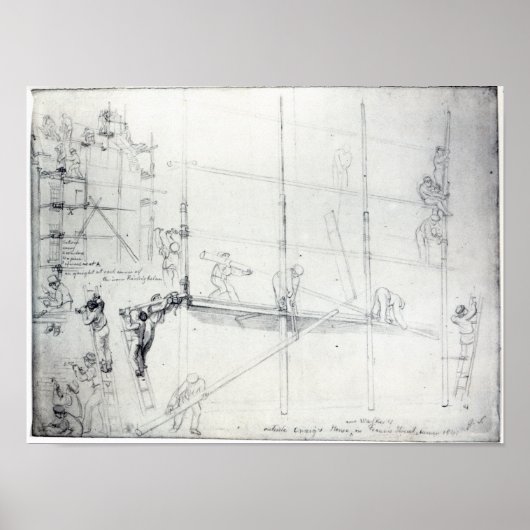 Scaffolding buiten Craig's House Poster (Voorkant)