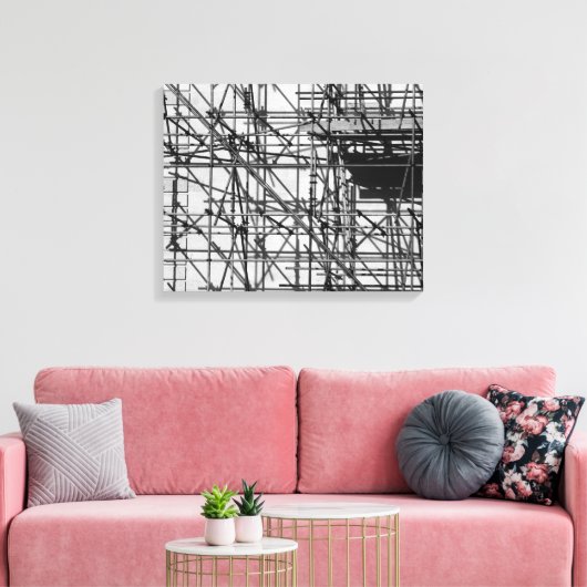 Scaffolding Canvas Afdruk (Insitu (Woonkamer))