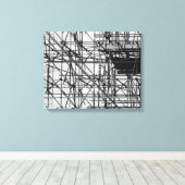 Scaffolding Canvas Afdruk (Insitu (Houten vloer))