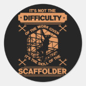 Scaffolding-constructieschakelaar Ronde Sticker (Voorkant)