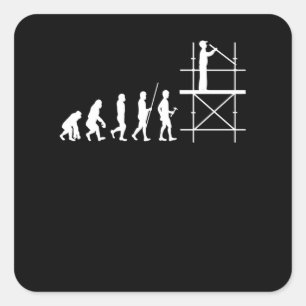 Scaffolding Evolution Craftsman Scaffolding Vierkante Sticker