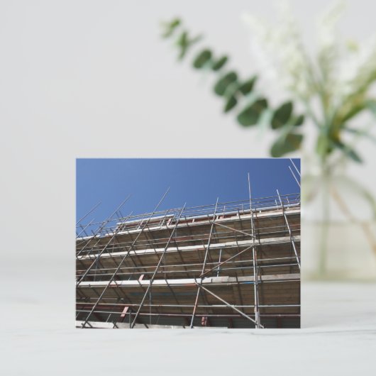 Scaffolding Post Card Briefkaart (Staand voorkant)