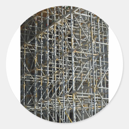 Scaffolding Ronde Sticker (Voorkant)