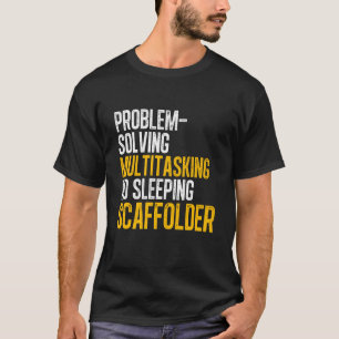 Scaffolering van scafollingsbouwer voor schokdempe t-shirt