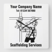 Scaffoling Vierkante Klok (Voorkant)