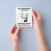 Scaffolling Cartoon Design Flyer (Hand)