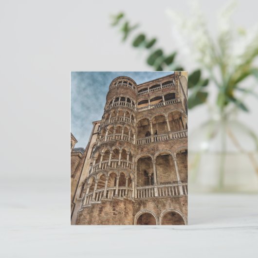 Scala Contarini del Bovolo | Foto van Venice Itali Briefkaart (Staand voorkant)