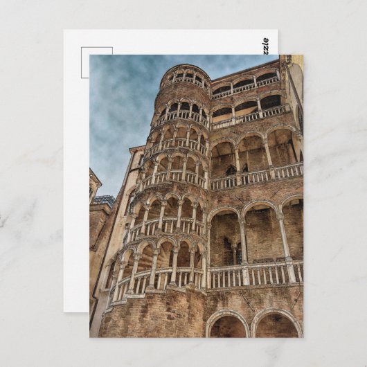Scala Contarini del Bovolo | Foto van Venice Itali Briefkaart (Voorkant / Achterkant)