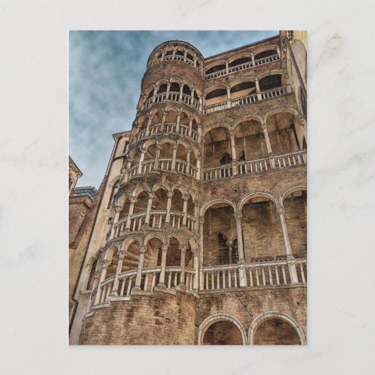 Scala Contarini del Bovolo | Foto van Venice Itali Briefkaart (Voorkant)