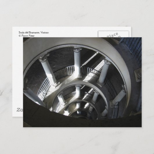 Scala del Bramante - postcard Briefkaart (Voorkant / Achterkant)