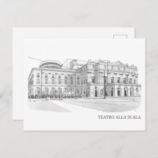 Scala di Milano Briefkaart (Voorkant / Achterkant)