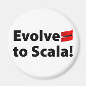 Scala Magnet, Evolve Logo Magneet (Voorkant)