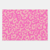 Scala Media Abstract Roze Modern Preppy Pattern Inpakpapier Vel (Voorkant)