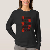 Scala-programmeersoftware voor programmeurs Coderi T-shirt (Voorkant)
