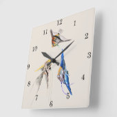 Scalar Fish Vierkante Klok (Hoek)