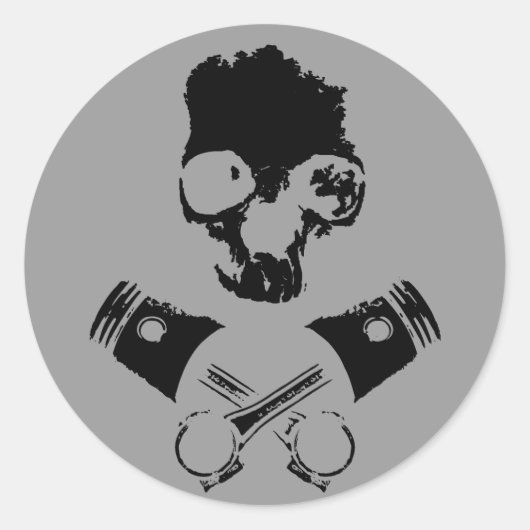 Scalawag- en gewas-zuigers ronde sticker (Voorkant)