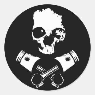 Scalawag- en gewas-zuigers ronde sticker