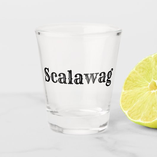 Scalawag Shot Glas (Voorkant)