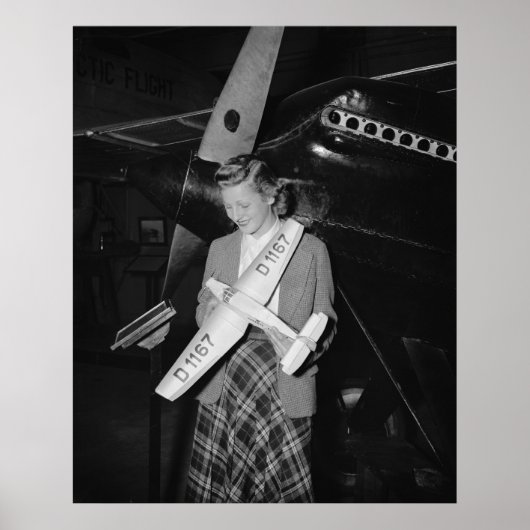 Scale Model German Airplane, 1938 Poster (Voorkant)