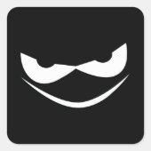 Scale pompoenen vierkante sticker (Voorkant)