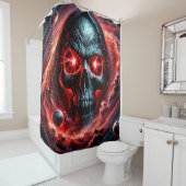 Scale schedel douchegordijn (In situ)