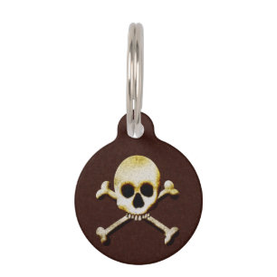 Scale schedel en beenderen Poison Halloween Huisdierpenning