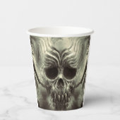 Scale schedel papieren bekers (Achterkant)